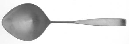 Le Mans (Stainless, Satin, Thick Handle) Solid Serving Spoon