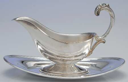 Ridgewood (Slvp, Hlwr, Smooth Edge) Gravy Boat & Underplate