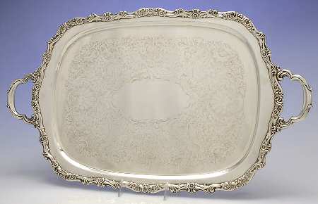 Countess (Silverplate, Hollowware) Large Silverplate Waiter Tray