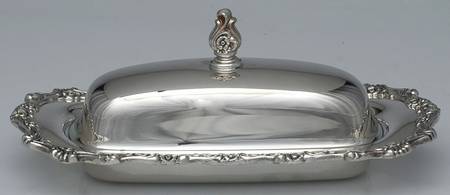 Countess (Silverplate, Hollowware) 1/4 Pound Covered Butter & Liner