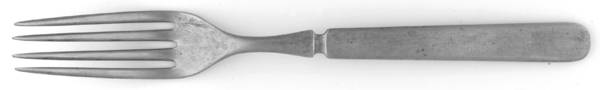 OHS289 (Silverplate) Indented Solid Handled Fork