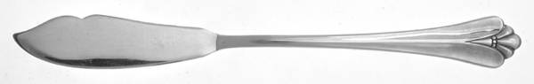 Royal Flute (Silverplate) Flat Handle Master Butter Knife