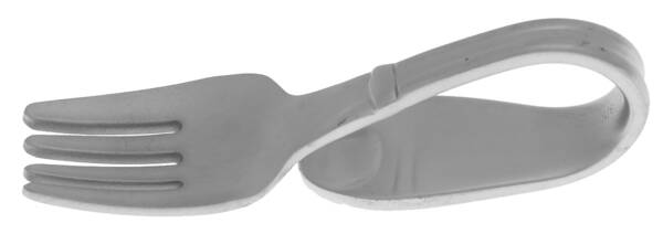Garnet (Stainless) Baby Fork with Curved Handle HC