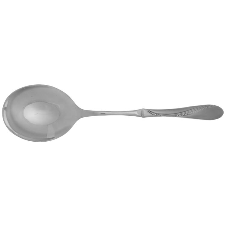 Satin Normandy (Stainless) Casserole Spoon with Smooth Stainless Bowl HC