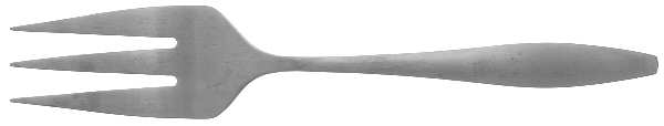 OHS303 (Stainless) Medium Solid Cold Meat Serving Fork