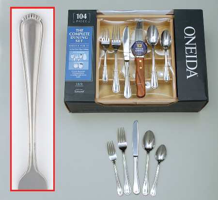Seaward (Stainless) 104 Piece Set & Wood Caddy