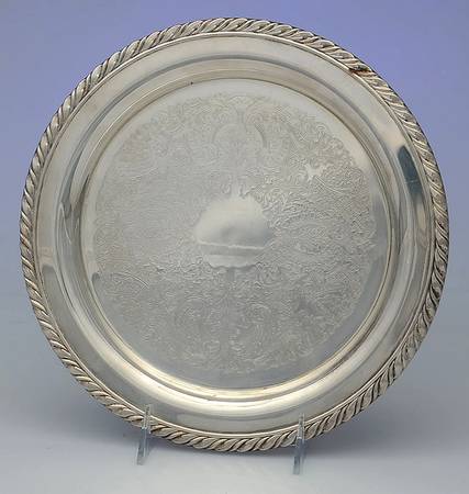 Silverplate Hollowware 10" Round Tray