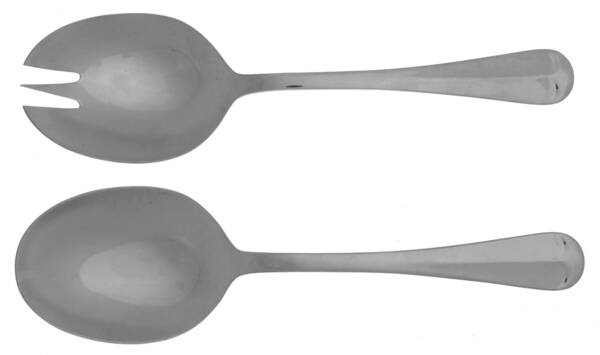 Draycott (Stainless) (2 Pc) Solid Salad Set