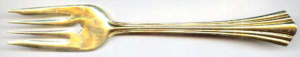 OLC6(Stainless, Gold Electroplate) Individual Salad Fork