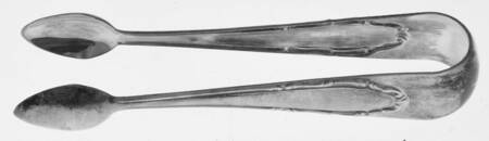 OKA10 (Silverplate) Sugar Tongs
