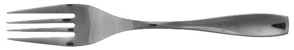 Calm (Stainless) Medium Solid Cold Meat Serving Fork