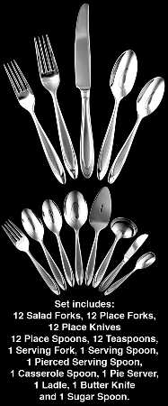 Aurora (Stainless) 68 Piece Set
