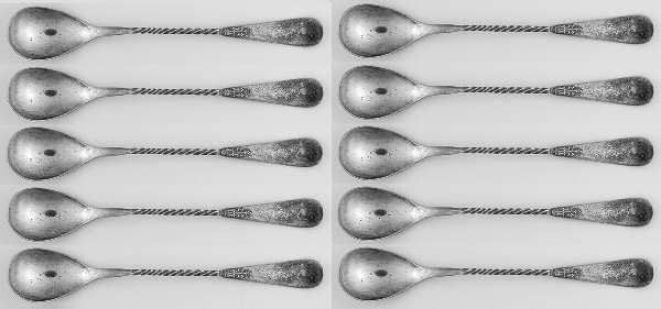 OHS323 (Silverplate) Egg Spoon - Set of 10
