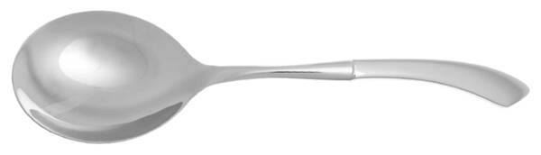 Curva (Stainless) Casserole Spoon with Smooth Stainless Bowl HC