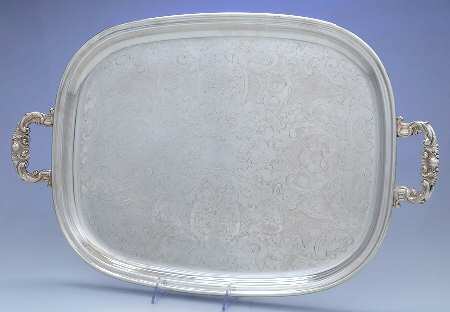 2378 (Silverplate, Hollowware) Large Silverplate Waiter Tray