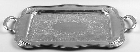 Old English Melon (Silverplate, Hollowware) 22" Waiter Tray