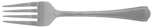 Dahlia (Stainless) Medium Solid Cold Meat Serving Fork