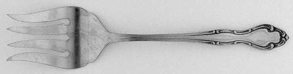 OHS347 (Stainless) Medium Solid Cold Meat Serving Fork