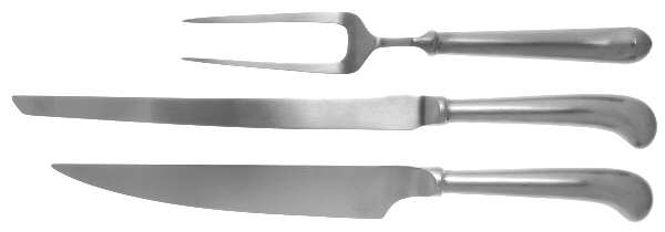 OXH130 (Stainless) 3 Piece Large Solid Carving and Slicing Set