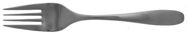 Stafford-Mirror (Stainless) Medium Solid Cold Meat Serving Fork