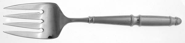 Lamour (Stainless) Medium Solid Cold Meat Serving Fork