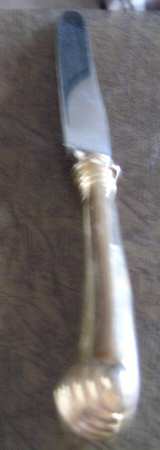 OXH62 (Gold Electroplate) Modern Hollow Pistol Knife