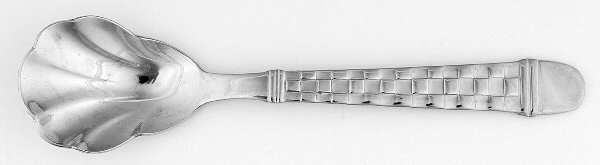 Checkers (Stainless, Glossy) Sugar Shell Spoon