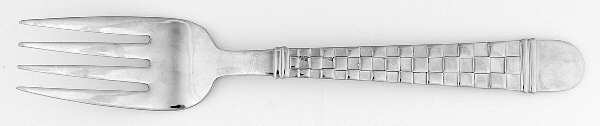 Checkers (Stainless, Glossy) Medium Solid Cold Meat Serving Fork