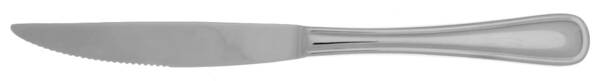 New Rim (Stainless) Solid Handled Serrated Individual Steak Knife