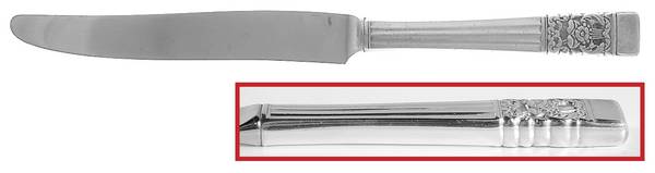 Coronation (Silverplate, 1936, Monograms) New French Hollow Knife