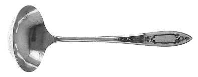 Debutante-Grandeur-Princess (Slvp, 1934, Monograms) Solid Gravy Ladle