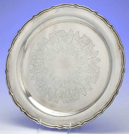 Colonial Suite (Slvp, Hollowware) 15" Round Tray