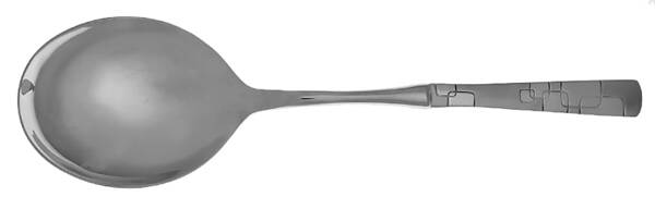 Quadratic (Stainless) Casserole Spoon with Smooth Stainless Bowl HC