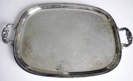 2395 (Silverplate, Hollowware) Large Silverplate Waiter Tray