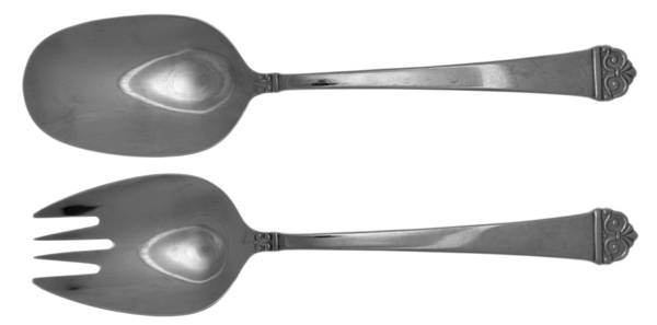 Bianco (Stainless, Glossy) (2 Pc) Solid Salad Set