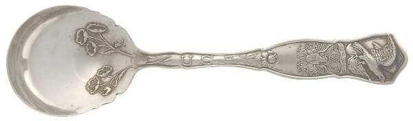 States & Cities Souvenir Spoons(Silverplate) USA Sugar Spoon