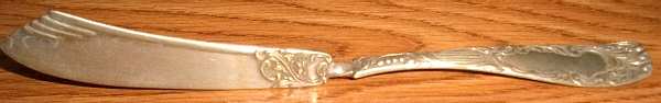 OHS376 (Silverplate) Flat Twisted Handle Master Butter Knife