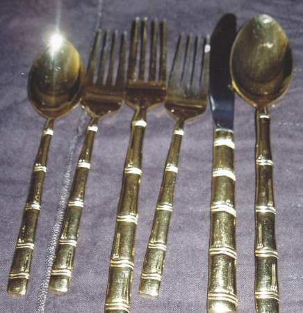 Shantung Gold (Gold Electroplate) Teaspoon