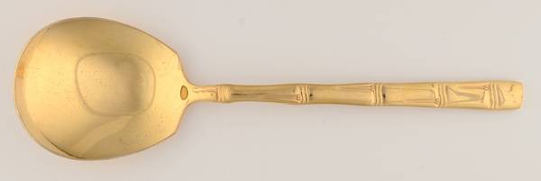 Shantung Gold (Gold Electroplate) Solid Smooth Casserole Spoon