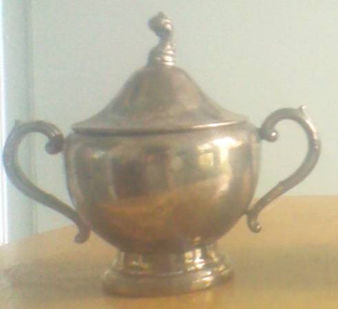 OHS383 (Silverplate, Hollowware) Sugar Bowl with Lid