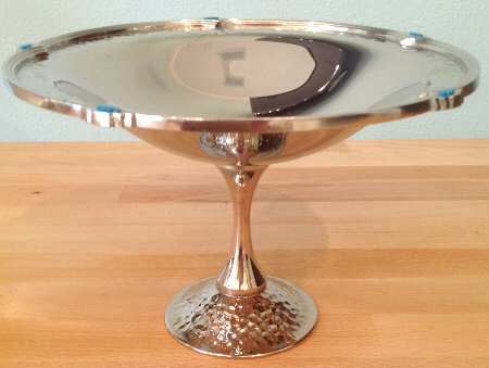 Tesoro-Turquoise (Stainless, Hollowware) Compote