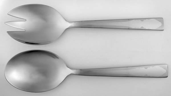 Carine Silhouette (Stainless) (2 Pc) Solid Salad Set