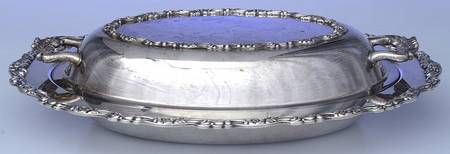 Bellfontaine (Silverplate, Hollowware) Double Vegetable Bowl