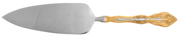 Golden Michelangelo (Stainless) Pie Server with Serrated Stainless Blade HC