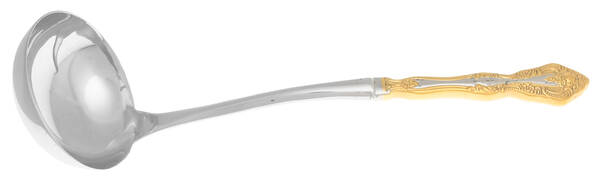 Golden Michelangelo (Stainless) Soup Ladle with Stainless Bowl HC