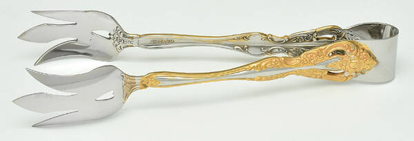 Golden Michelangelo (Stainless) Solid Lettuce Tongs
