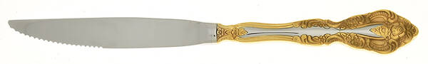 Golden Michelangelo (Stainless) Individual Steak Knife Hollow Handle Serrate Blade