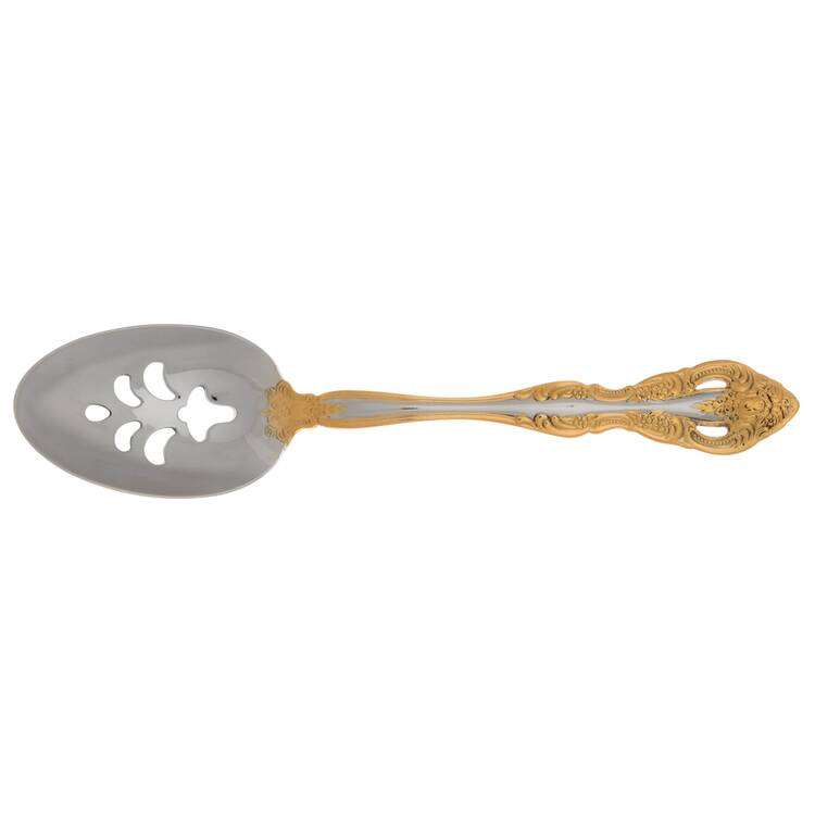 Golden Michelangelo (Stainless) Pierced Tablespoon (Serving Spoon) HC