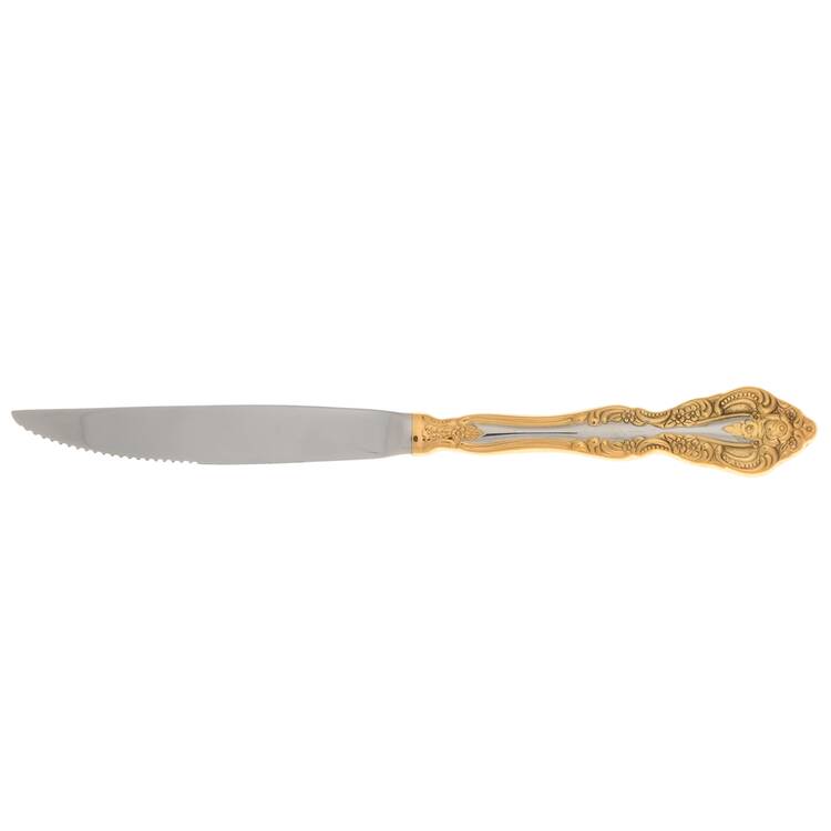 Golden Michelangelo (Stainless) Individual Steak Knife Hollow Handle Serrate Blade