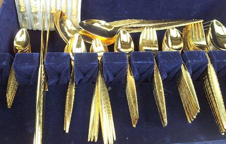 Venetia Gold (Gold Electroplate) by Oneida Silver